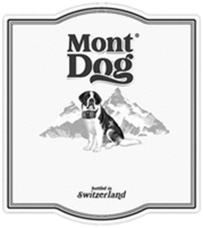 Mont Dog bottled in Switzerland trademark