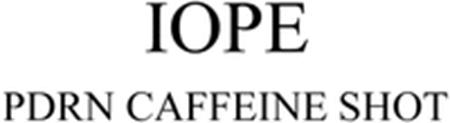 IOPE PDRN CAFFEINE SHOT trademark