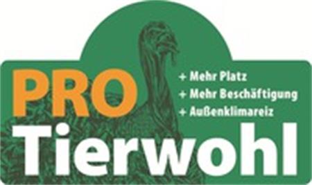 PRO Tierwohl + Mehr Platz + Mehr Beschäftigung + Außenklimareiz trademark