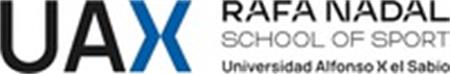 UAX RAFA NADAL SCHOOL OF SPORT Universidad Alfonso X el Sabio trademark