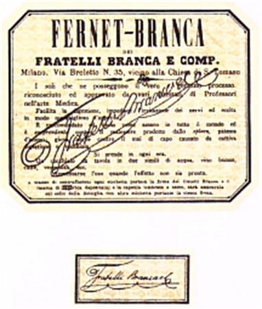 FERNET-BRANCA DEI FRATELLI BRANCA E COMP. trademark