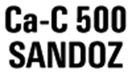 Ca-C 500 SANDOZ trademark