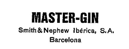 MASTER-GIN Smith & Nephew Ibérica, S.A. Barcelona trademark