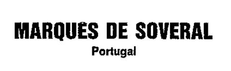 MARQUÊS DE SOVERAL trademark