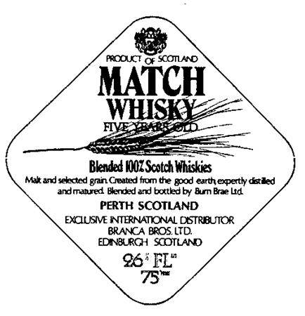 MATCH WHISKY trademark