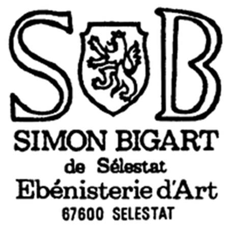 2B SIMON BIGART de Sélestat Ebénisterie d'Art trademark