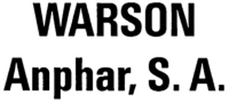 WARSON Anphar, S.A. trademark