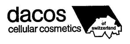 dacos cellular cosmetics trademark