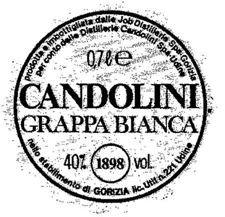 CANDOLINI GRAPPA BIANCA trademark