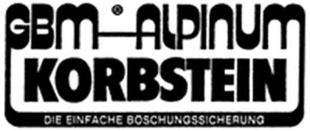 GMB-ALPINUM KORBSTEIN DIE EINFACHE BÖSCHUNGSSICHERUNG trademark