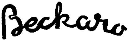 Beckaro trademark