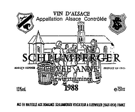 SCHLUMBERGER CUVÉE ANNE 1988 trademark