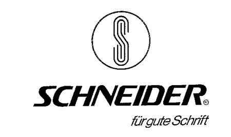 SCHNEIDER für gute Schrift trademark