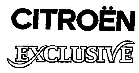 CITROËN EXCLUSIVE trademark