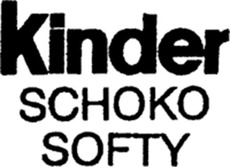 Kinder SCHOKO SOFTY trademark