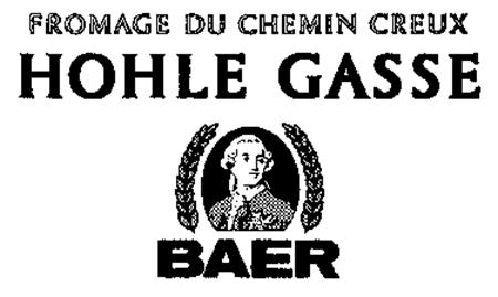 FROMAGE DU CHEMIN CREUX HOHLE GASSE BAER trademark