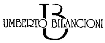 UB UMBERTO BILANCIONI trademark