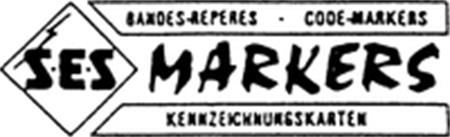 BANDES REPERES - CODE MARKERS SES MARKERS KENNZEICHNUNGSKARTEN trademark