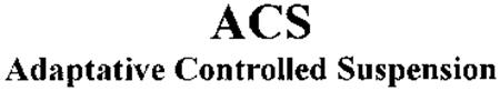 ACS Adaptative Controlled Suspension trademark