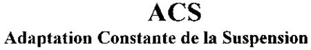 ACS Adaptation Constante de la Suspension trademark