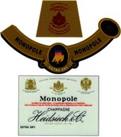 Monopole CHAMPAGNE Heidsieck & Co. trademark