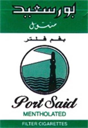 Port Said MENTHOLATED FILTER CIGARETTES trademark