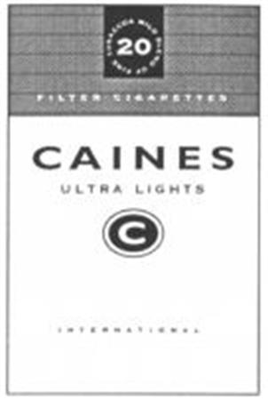 CAINES ULTRA LIGHTS C trademark