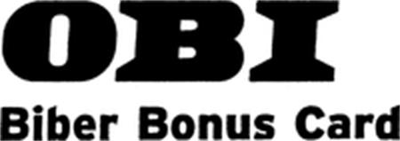 OBI Biber Bonus Card trademark