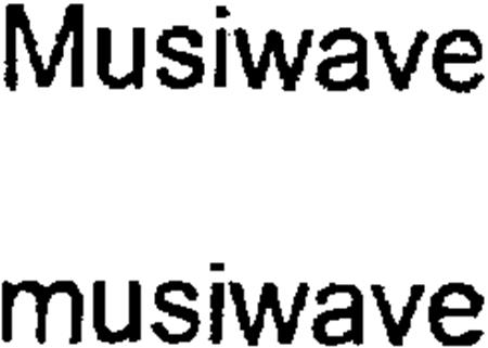 Musiwave trademark