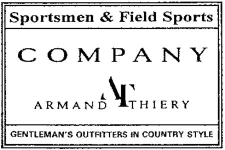 Sportsmen & Field Sports COMPANY ARMAND THIERY trademark