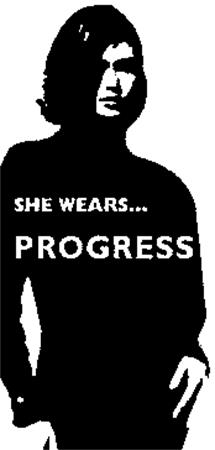 SHE WEARS... PROGRESS trademark