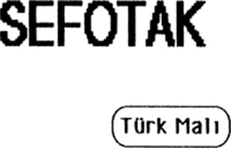 SEFOTAK Türk Mali trademark