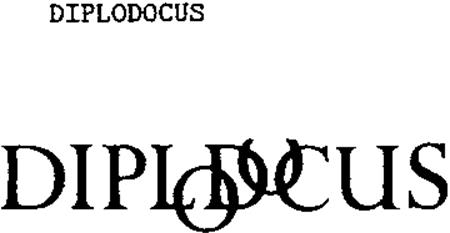 DIPLODOCUS trademark