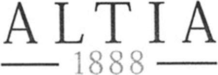 ALTIA 1888 trademark