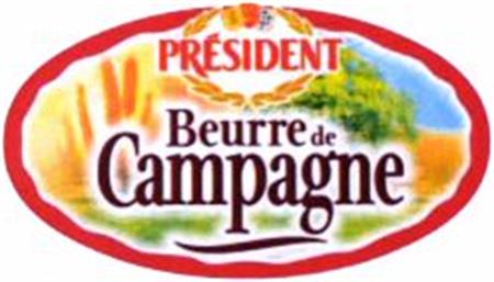 PRÉSIDENT Beurre de Campagne trademark