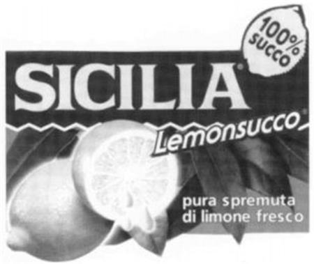 SICILIA Lemonsucco pura spremuta di limone fresco trademark