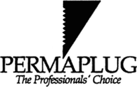 PERMAPLUG The Professionals' Choice trademark