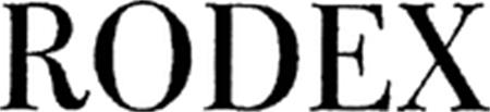 RODEX trademark