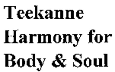 Teekanne Harmony for Body & Soul trademark