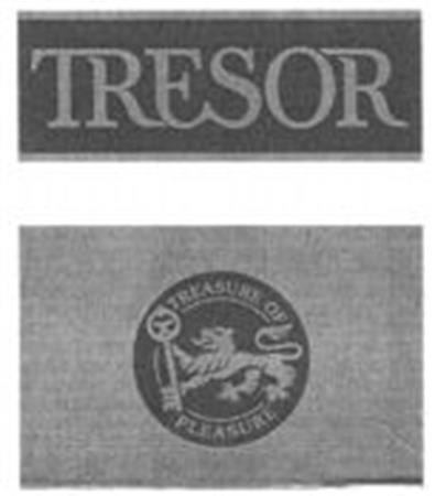 TRESOR TREASURE OF PLEASURE trademark