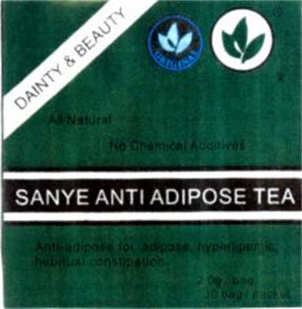 SANYE ANTI ADIPOSE TEA trademark