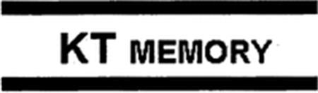 KT MEMORY trademark