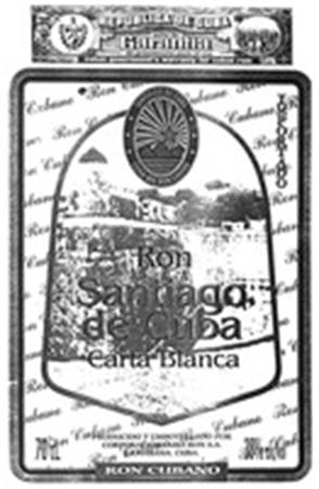 Ron Santiago de Cuba Carta Blanca trademark