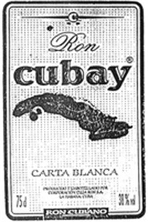 Ron cubay CARTA BLANCA trademark